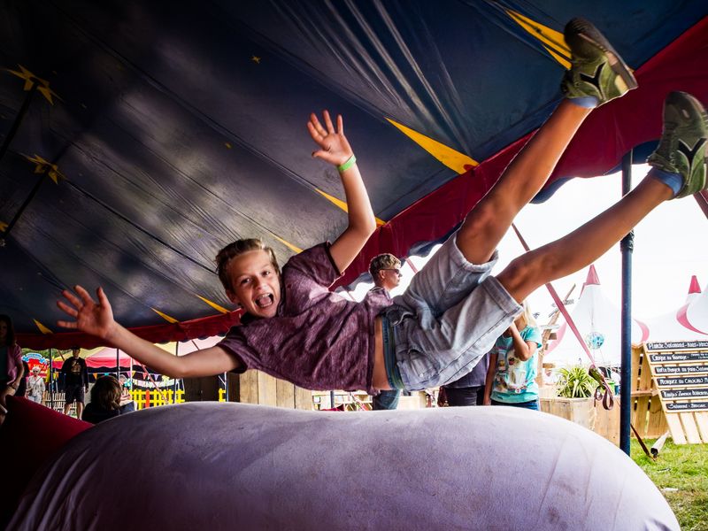 Flying kid