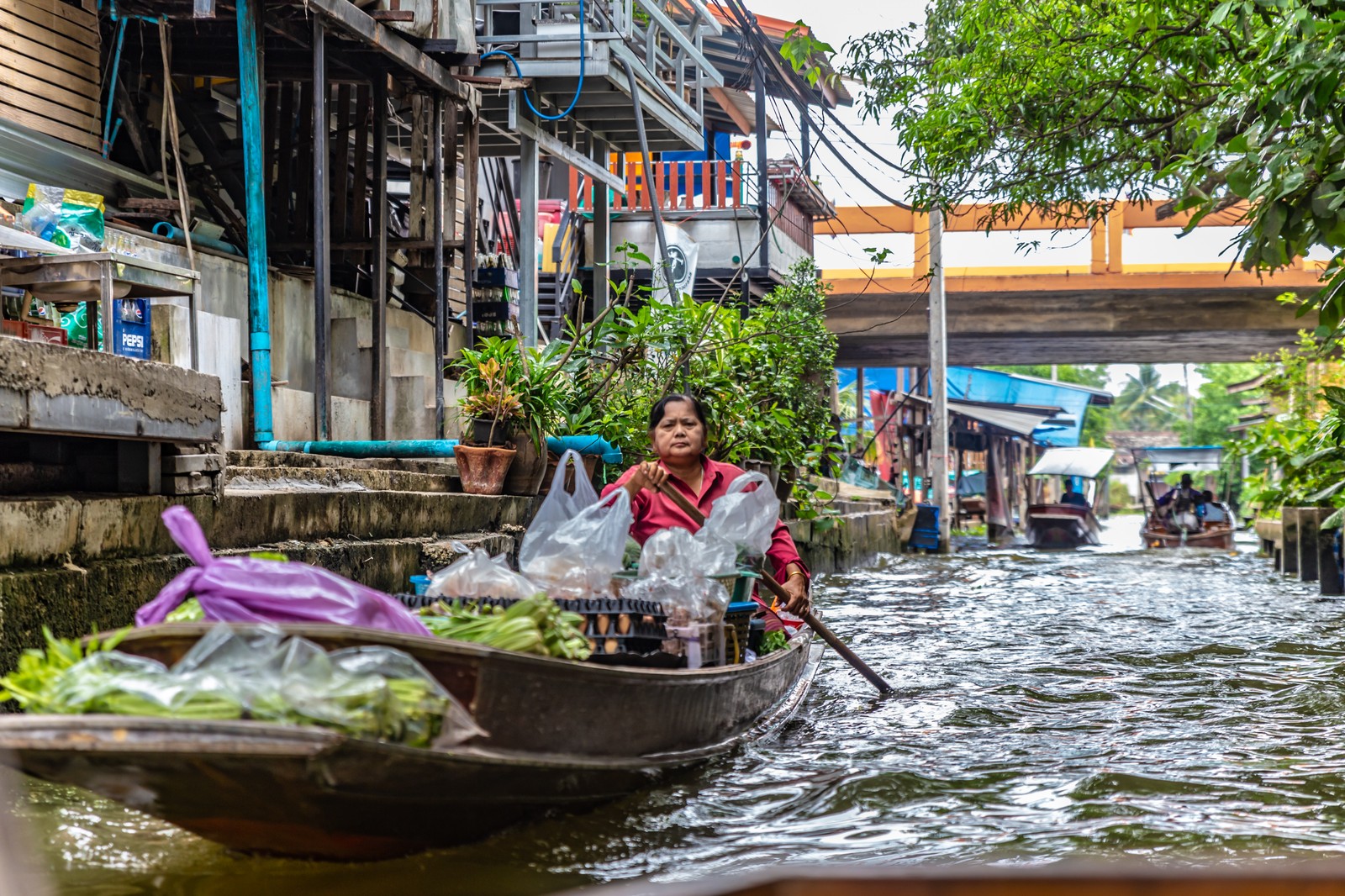 Dumnoen Saduak Floating Market ตลาดน้ำดำเน