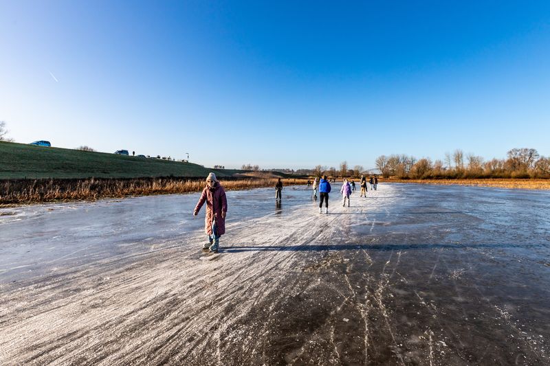 Ice skating